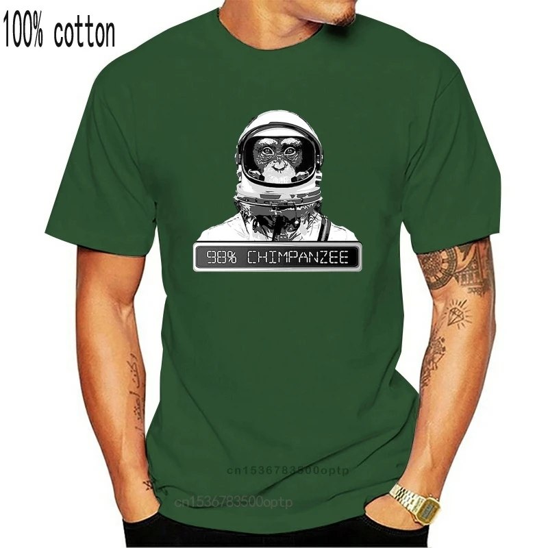 

Новая мужская футболка 98% футболка унисекс Chimpanzee wo Мужская футболка футболки Топ