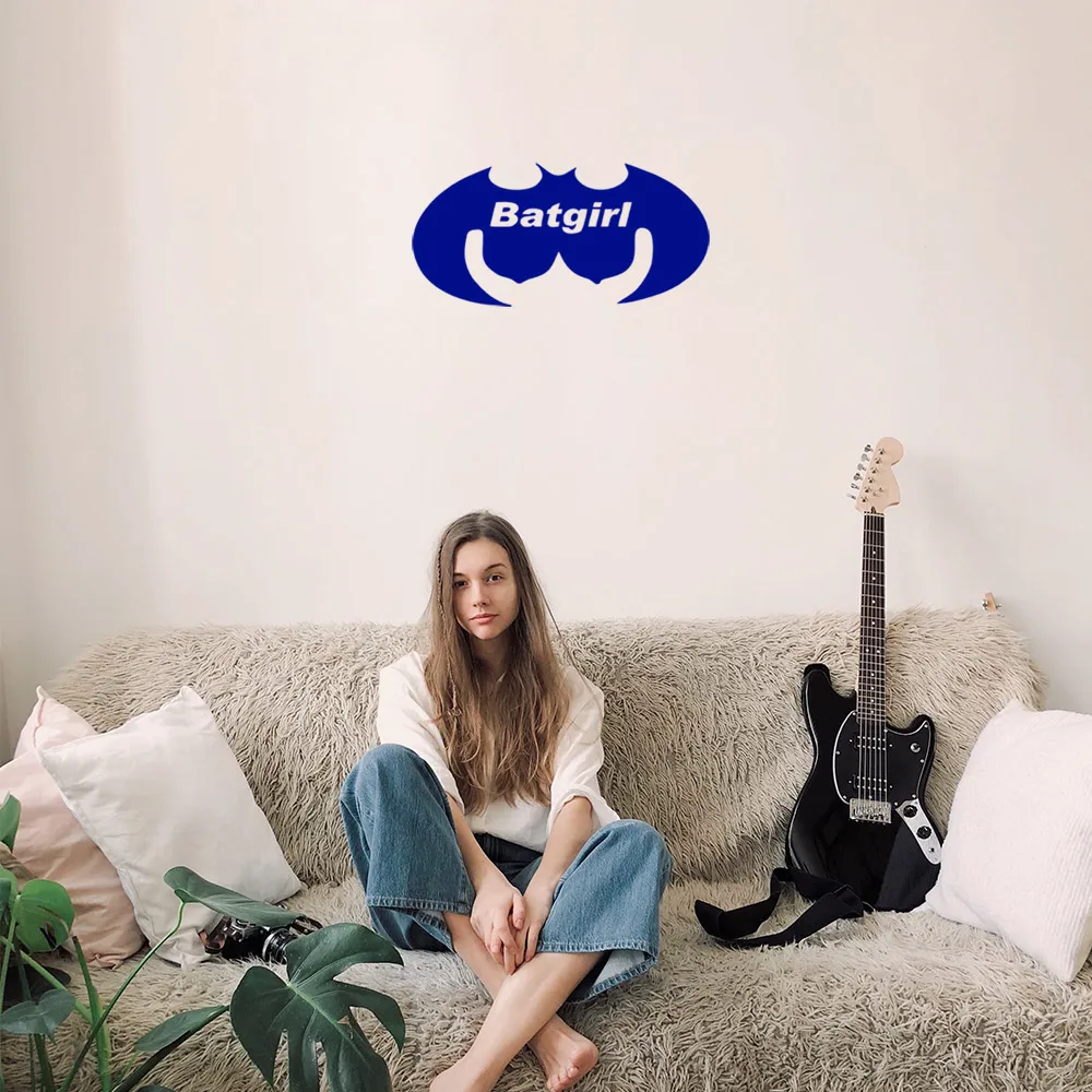 MIGNATIS-забавная наклейка Бэтмена в форме роспись художественная для автомобиля