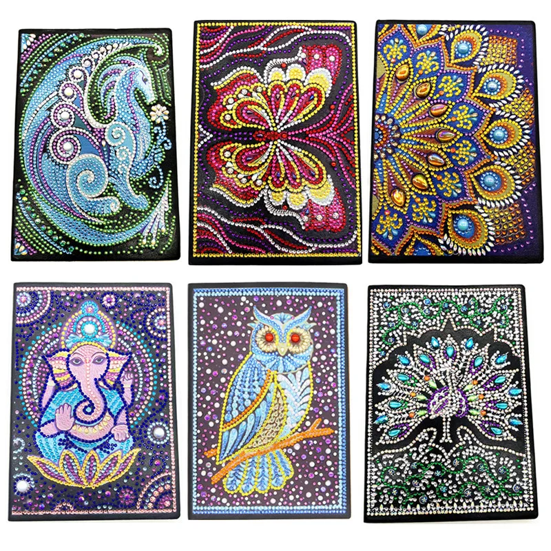 

Новинка Алмазная искусственная Мандала специальная форма алмазная вышивка крестиком блокнот А5 дневник