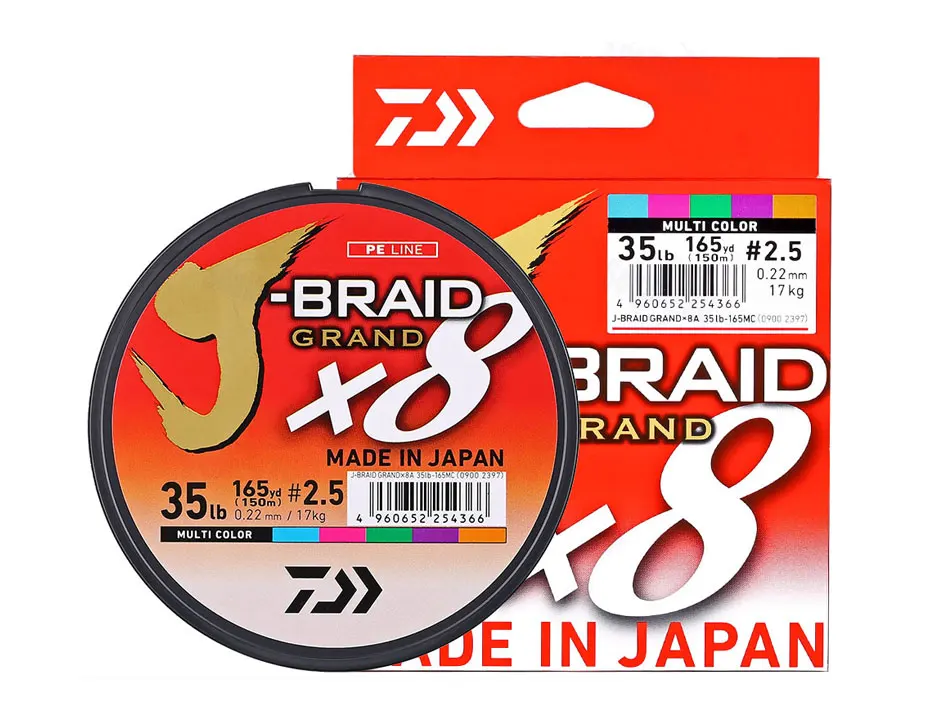 Новинка DAIWA J-BRAID 135 м X8 плетеная леска PE темно-зеленая Сделано в Японии