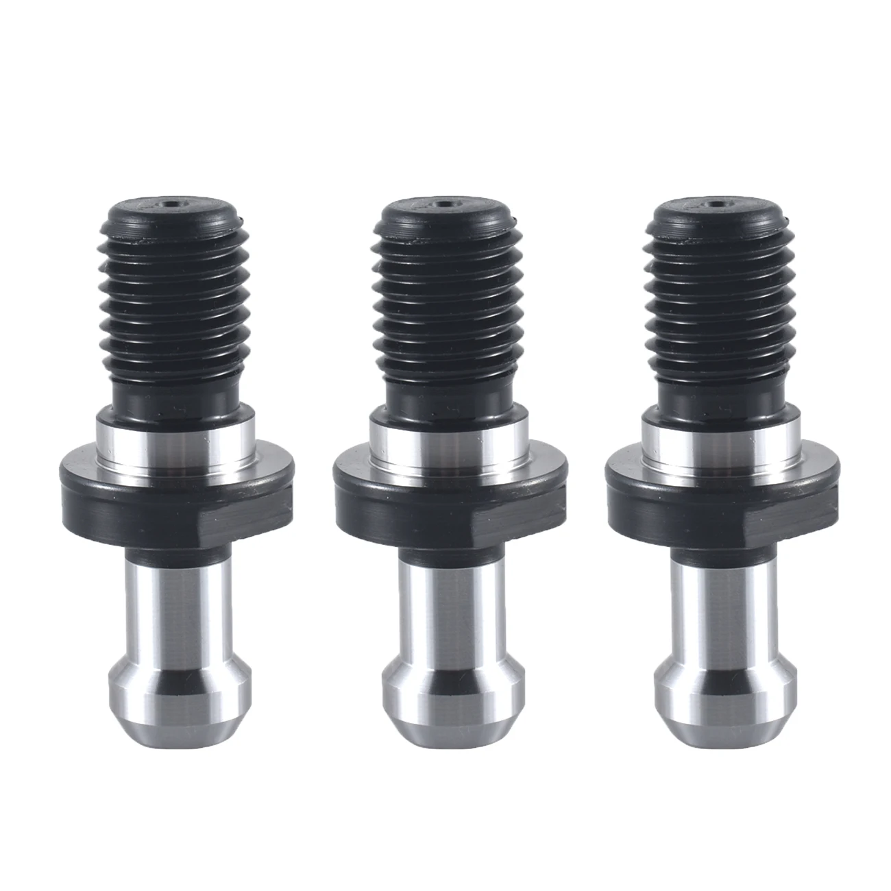 

Pouvoir 3pcs M24 BT50 x 45°Pull Stud Retention Knob CNC Milling Tool Holder hole thru