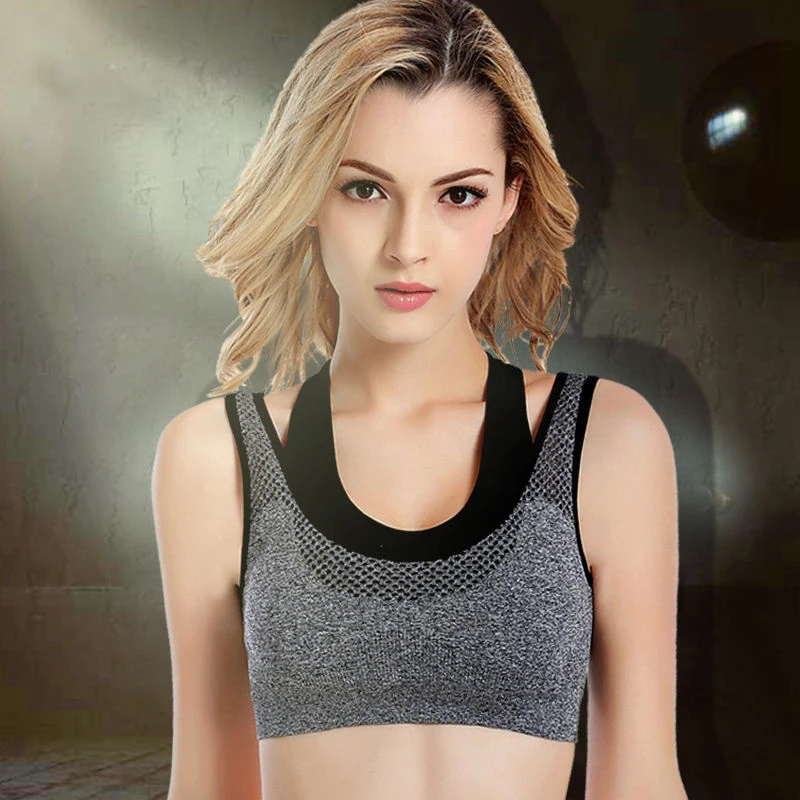 Женский укороченный топ для занятий спортом бесшовный спортивный фитнеса и