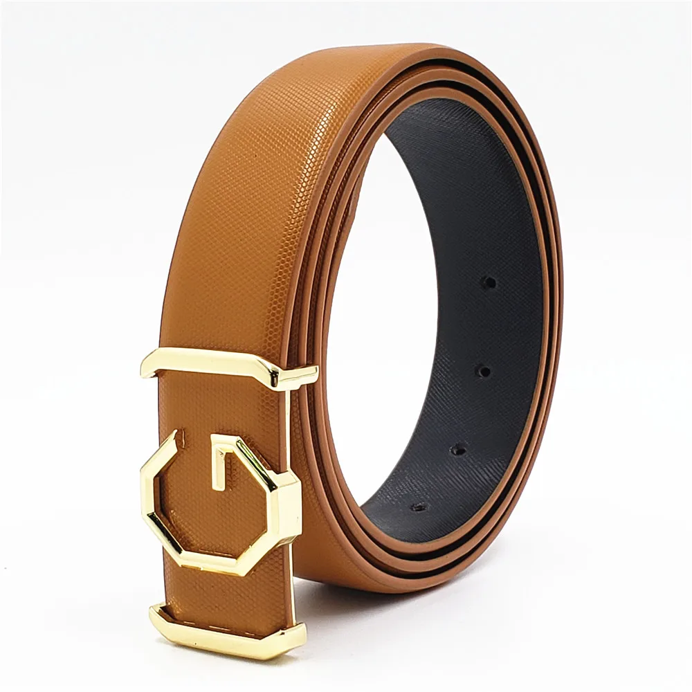 

2019 Designer Casual Belts Men Women Trending Luxury Brand Smooth Buckle Genuine Leather Waist Belt G Buckle Strap Fashion Belt