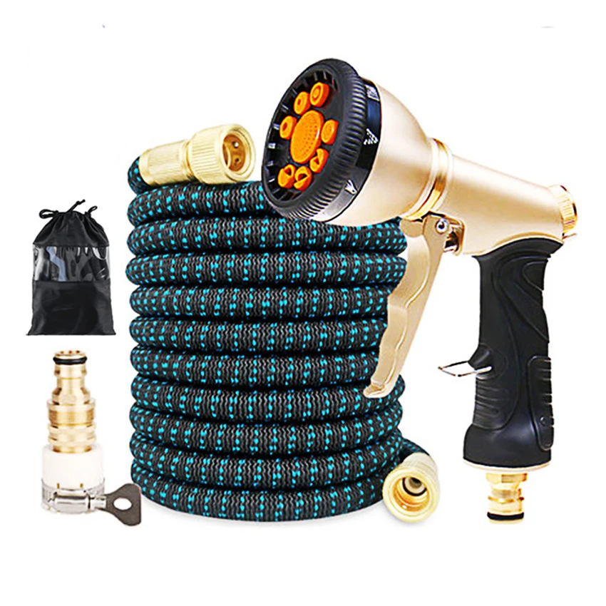Садовый шланг для полива гибкий расширяемый шланги автомойки комплект
