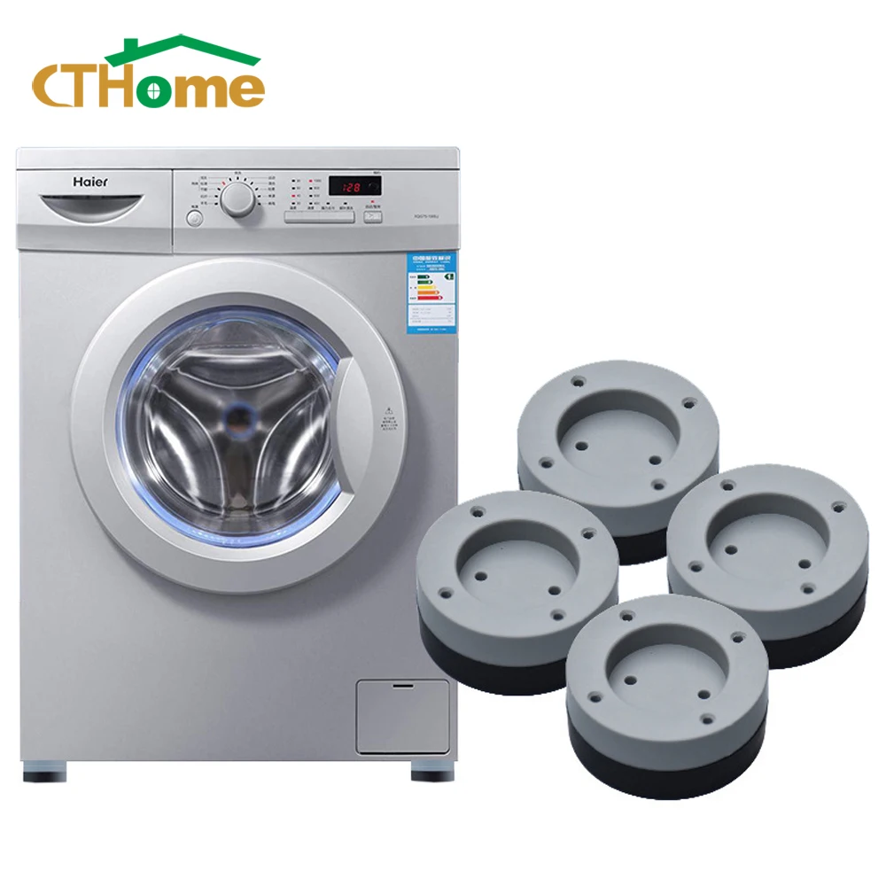 

4pcs Vibration Feet Pads Washing Machine Rubber Mat Anti-slip and Silent Heighten Pad Washing Machine Support Stand Accessories