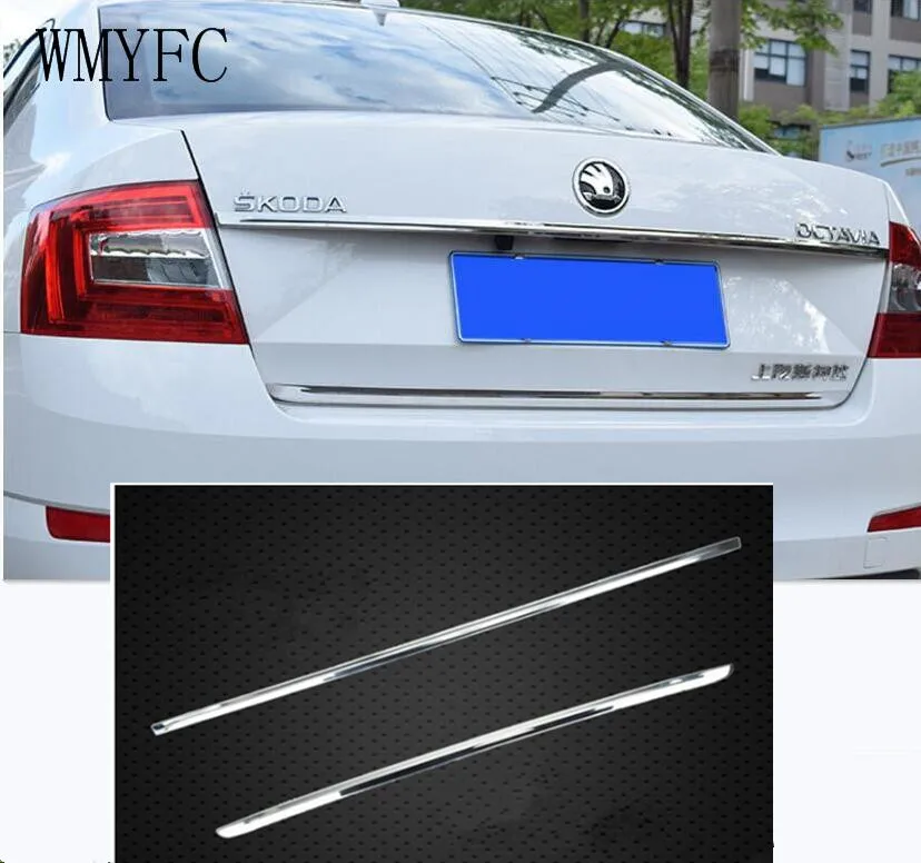 Высококачественная крышка багажника из нержавеющей стали для Skoda Octavia MK3 A7 2015 2016