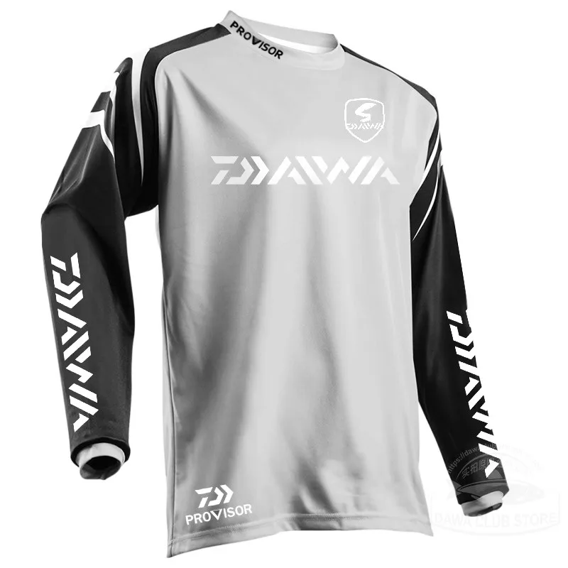 DAIWA Fishing Clothing Quick-Drying Sun UV Protection T Shirt Vests Sports Clothes Fishing Clothes Fishing Shirts Cycling Wear - Цвет: 333