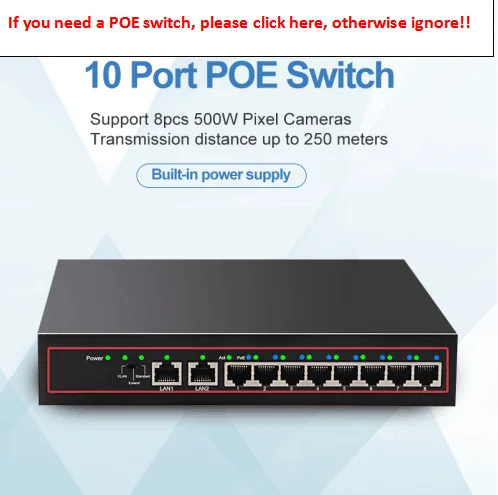 8+ 2 Порты 10/100 Мбит/с SPoE выключатель инъектор Мощность over Ethernet PoE коммутатор для IP камер AP VoIP сети Vlan умный переключатель