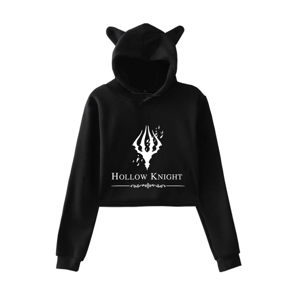 

Hollow Knight Fashion Printed Cat Ear Hoodies Women Long Sleeve Hooded Sweatshirts 2021 Hot Sale Trendy Streetwear Sexy Hoodie