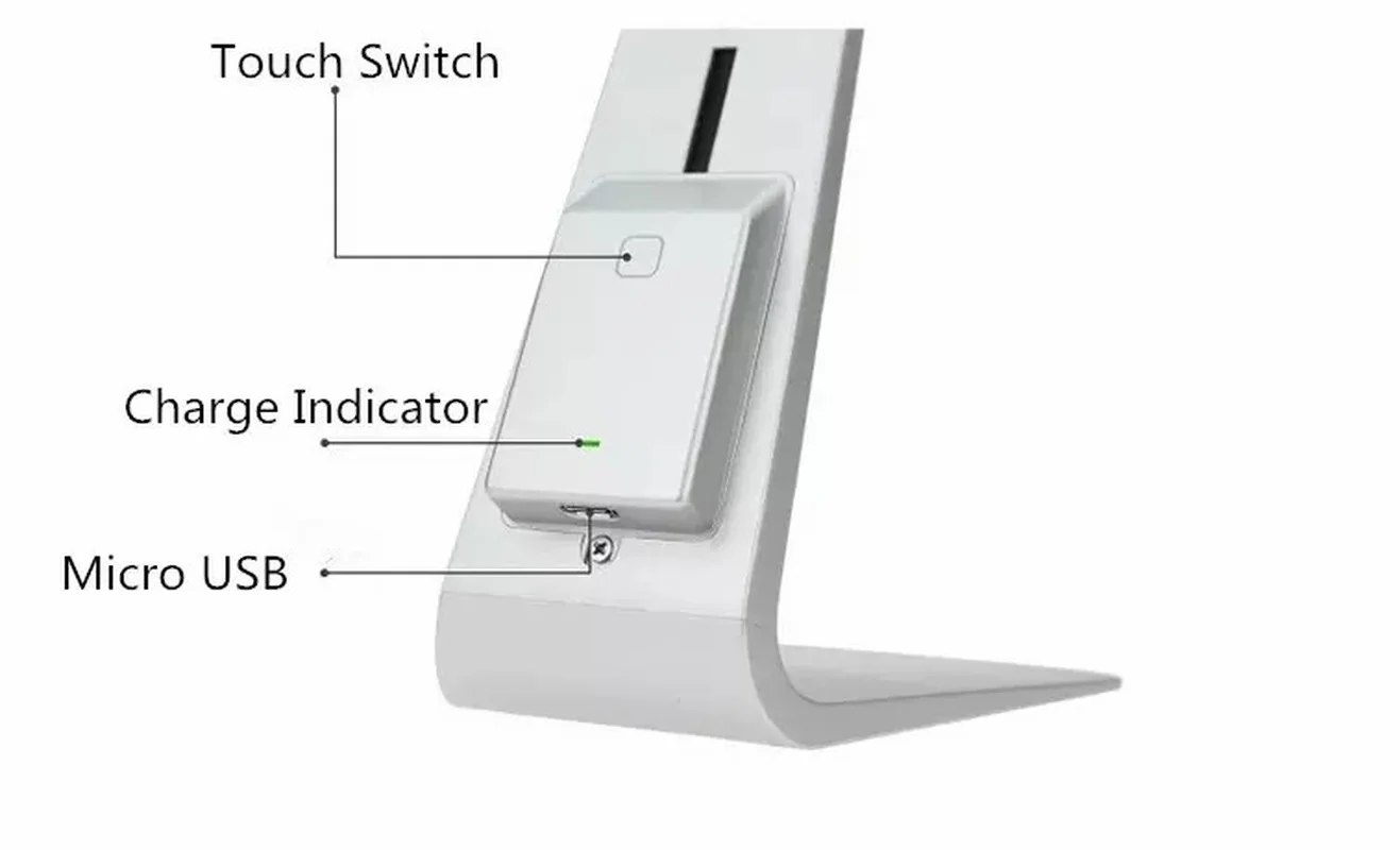 Портативная настольная USB лампа модный тонкий светодиодный ночник с зарядкой