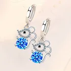 Женские серьги-подвески Микки Маус, с покрытием из серебра 925 пробы