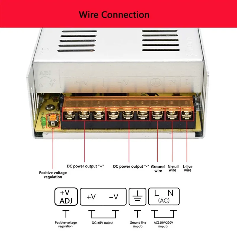 Переключение Питание DC 12V 24V 36V 48V 60V трансформатор 600 Вт 10A 12.5A 13.8A 25A 50A конвертер