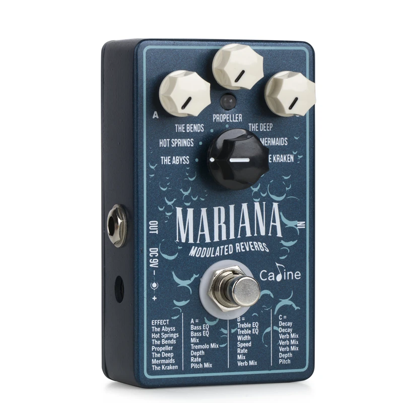 Caline CP-507 Mariana Modulated Reverb Digital Guitar Effect Pedal Accessories | Спорт и развлечения