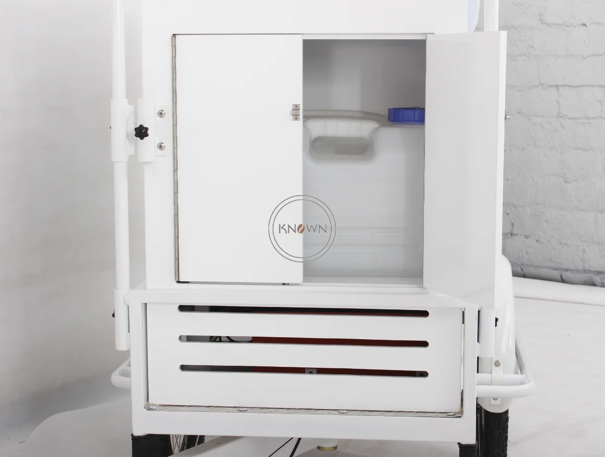 Электрический трехколесный велосипед для мороженого корзина еды уличный