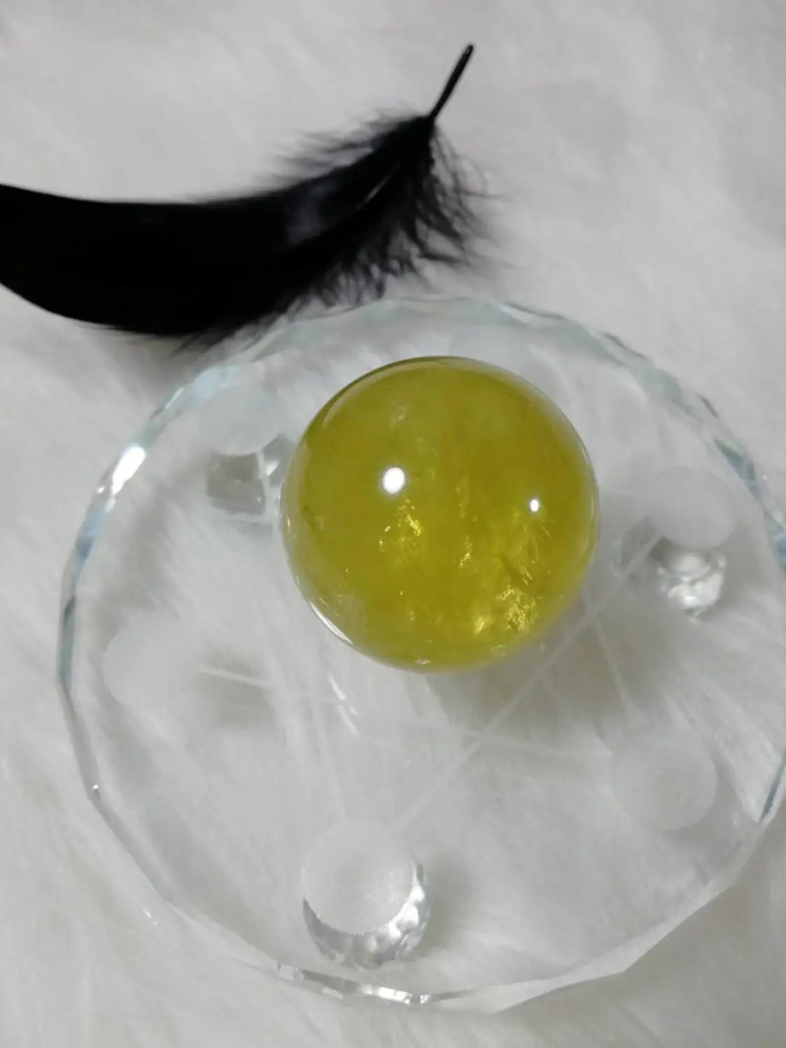 

3pcs Natural citrine quartz balls Crystal gemstones sphere meditation reiki healing chakra for home decor