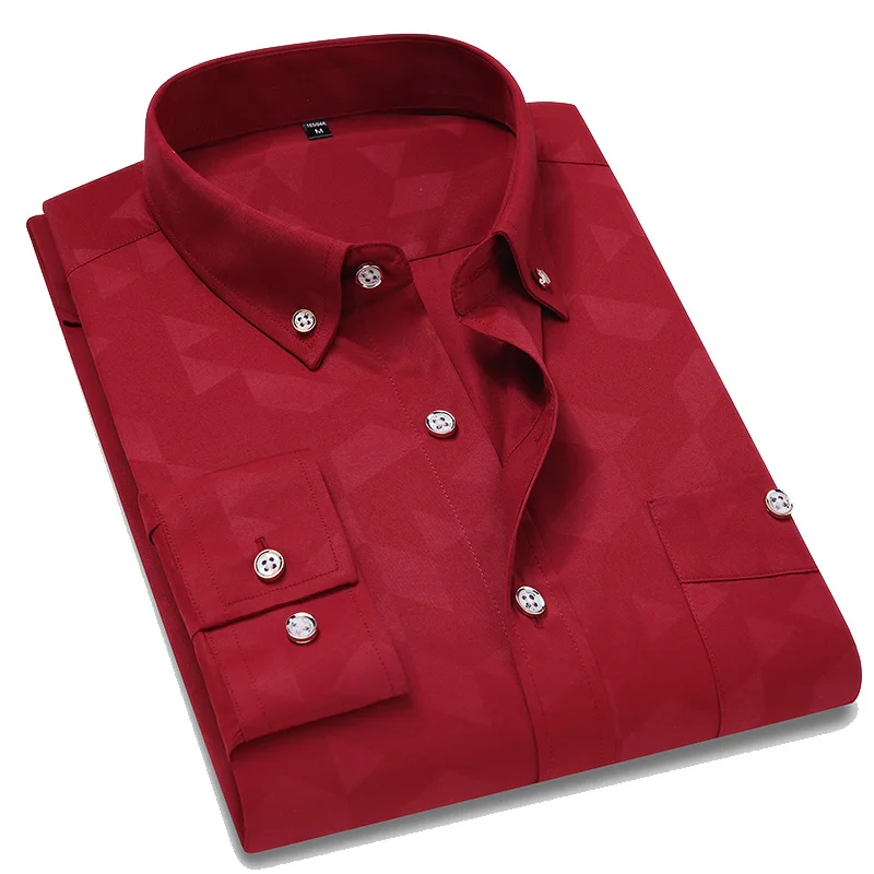 

Красивые мужские рубашки, осенняя Новая повседневная хлопковая рубашка с длинными рукавами, приталенная, 4XL 5XL