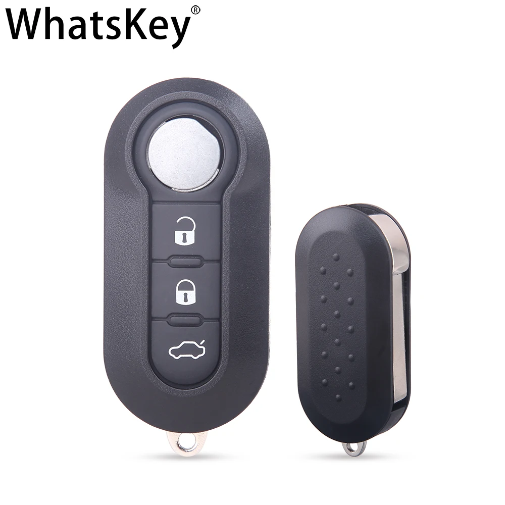 Запасной чехол для автомобильного ключа с тремя кнопками WhatsKey Fiat 500 Punto Ducato Bravo Panda