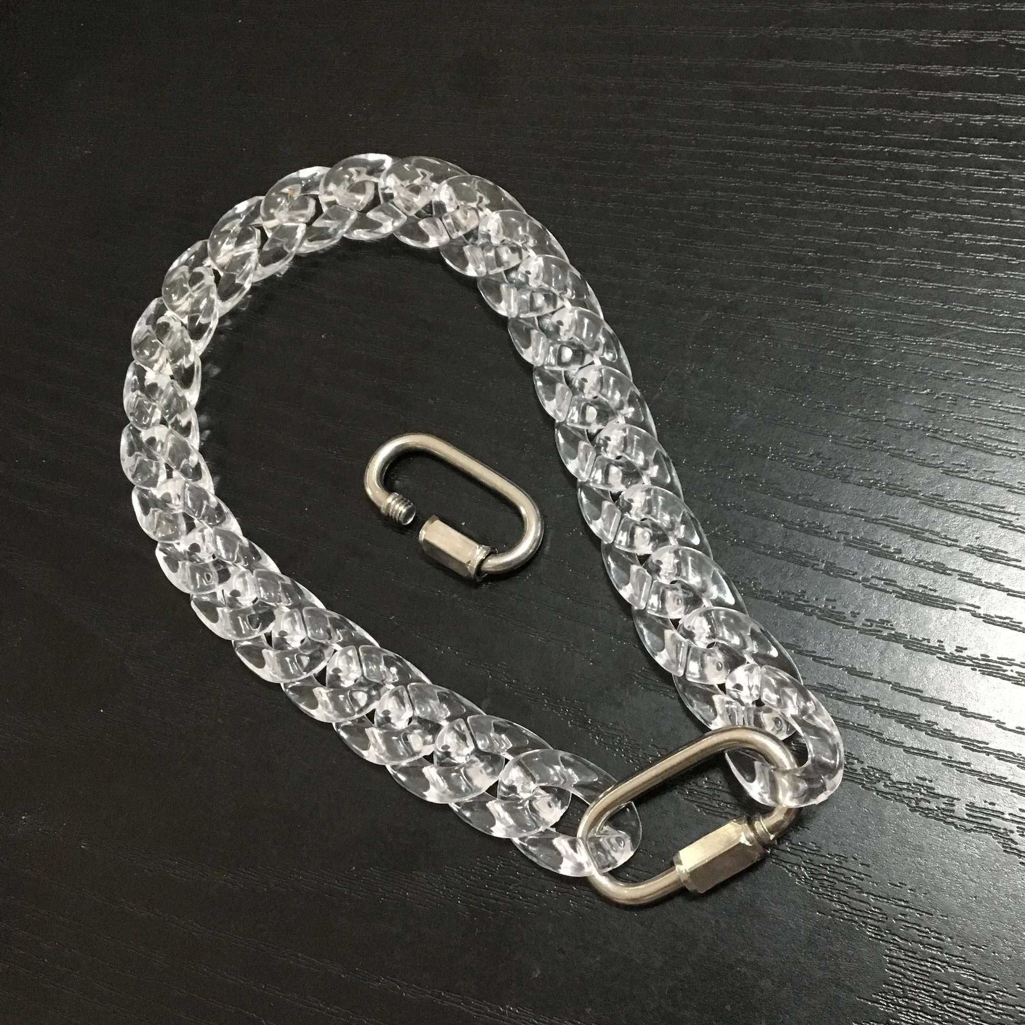 2 шт. овальные стальные застежки с винтовым замком для изготовления ожерелья