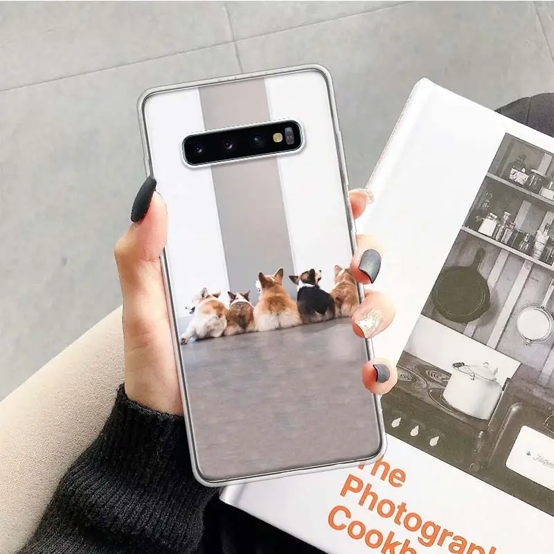 Милый чехол Corgi Dog для Samsung Galaxy A50 A70 A40 A30 A20E A10S Note 20 Ultra 10 Lite 9 8 A6 A7 A8 A9 Plus | Мобильные