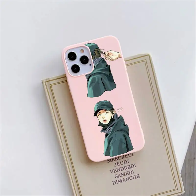 

Agust D Suga singer Phone Case Candy Color for iPhone 6 6S 7 8 11 12 XS X SE 2020 XR mini pro Plus MAX funda