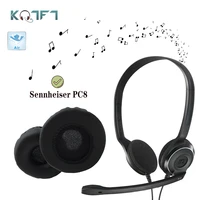 kqtft leather 1 set of replacement earpads for sennheiser pc8 headset ear pads earmuff cover cushion cups