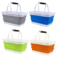 collapsible bucket portable water container wash basin for camping hiking for cleaning fishing car wash picnic travel