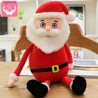 new santa claus doll plush toy bed pillow elk doll oversized christmas gift for girls plush pp cotton