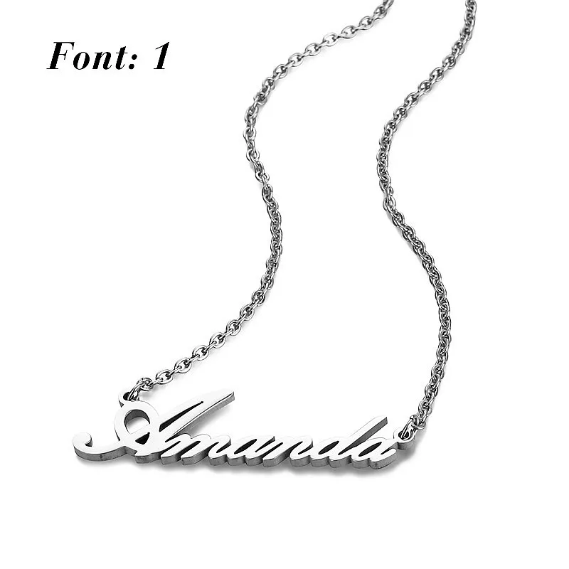 Персонализированное имя ожерелье s для женщин мужчин чокер на заказ именная