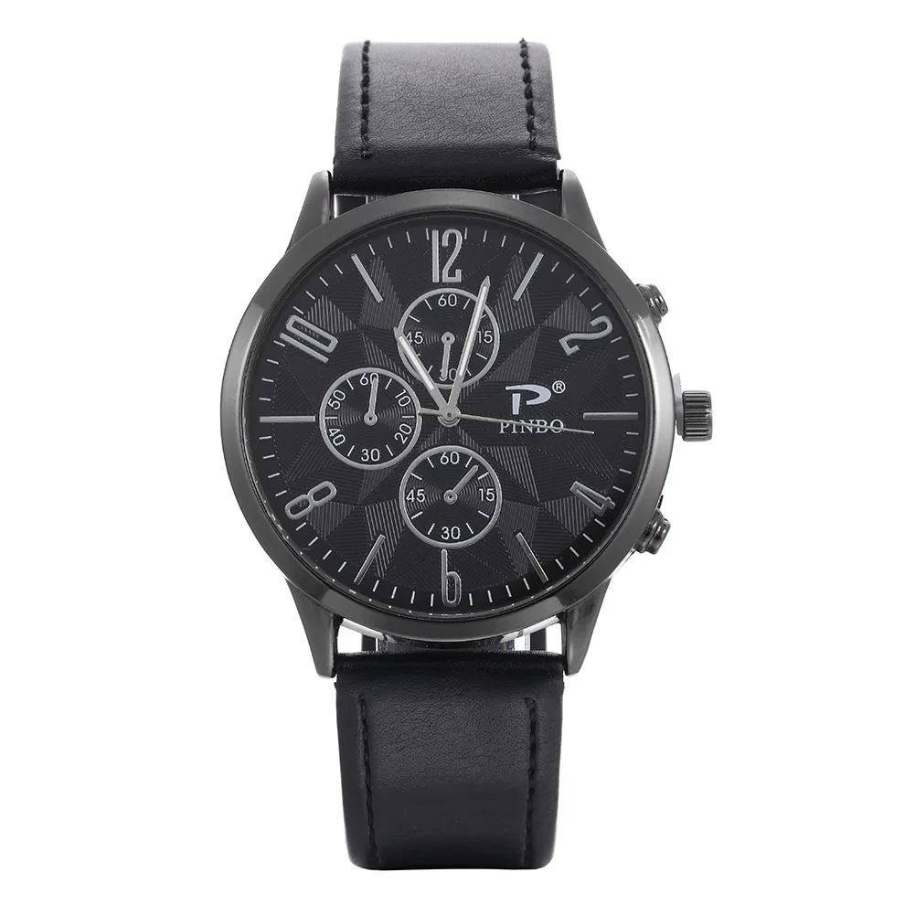 

100pcs / lot fashion personality fake three eye women's watch belt quartz student watch leisure sports women's Watch