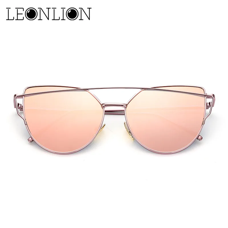 Солнечные очки LeonLion в винтажном стиле женские зеркальные солнцезащитные