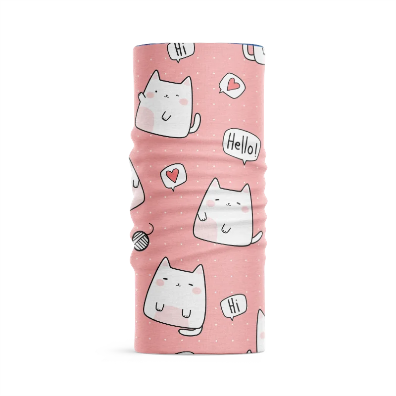 3D Printed Pink Series Women Headscarf Cute Animal Kawaii Elastic Bandana Hair Accessories Tubular Face Scarf Neck Gaiter Buffe |