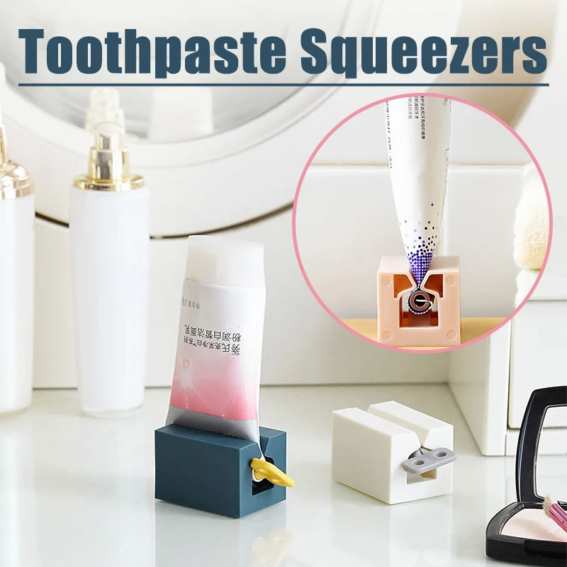 

Toothpaste Dispenser Tube Squeezer Tooth Paste Squeezer Facial Cleanser Press Rolling Holder Bathroom Accessories For Kids