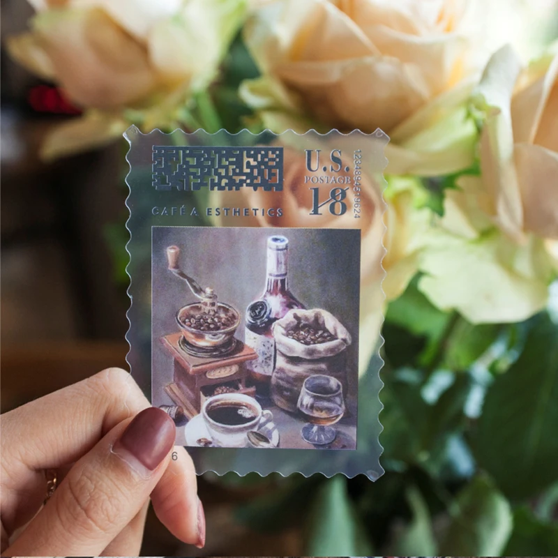 30 шт./упаковка прозрапосылка наклейки в виде кофейных растений|Наклейки| |