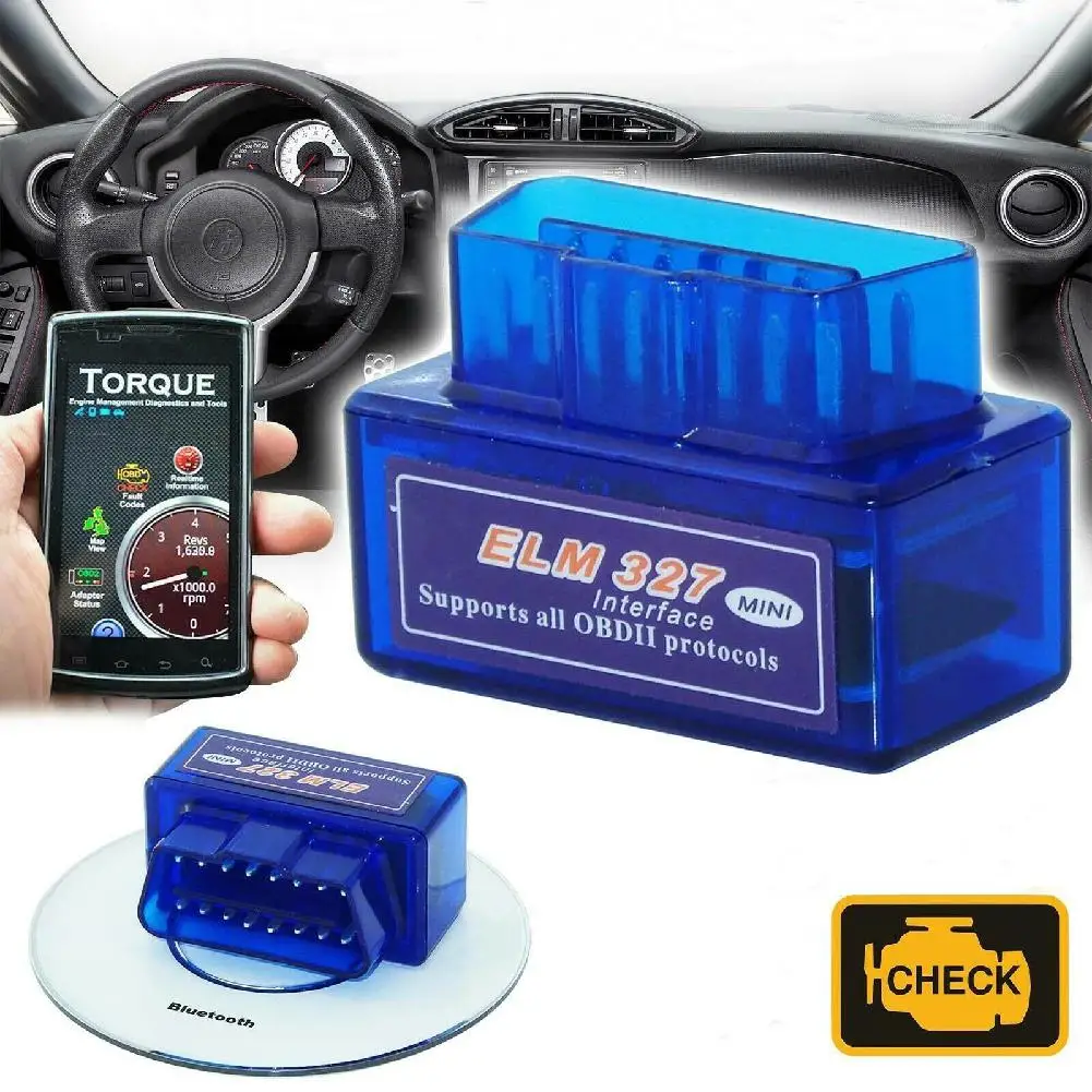 Реальный ELM327 V 1 5 ELM 327 Bluetooth OBD2 v1.5 Android автомобильный сканер OBD 2 Автомобильный