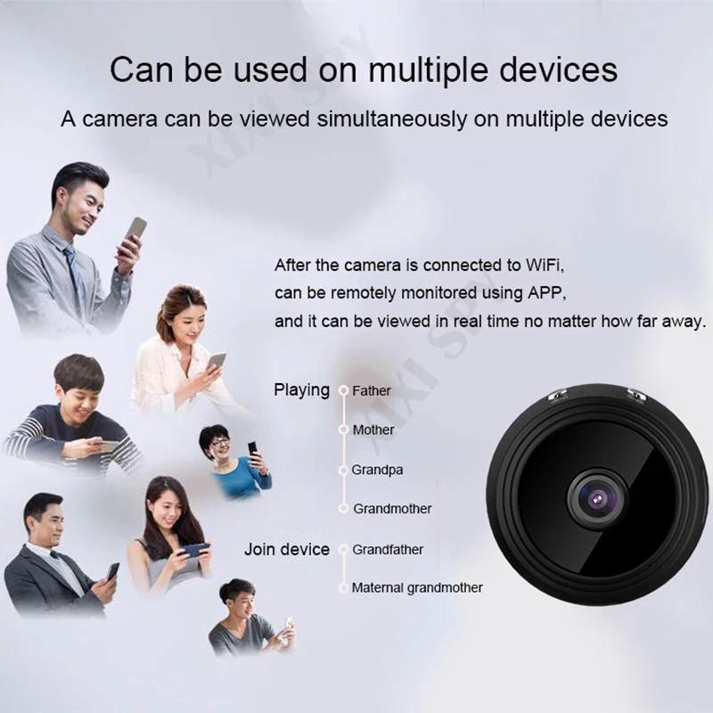 Мини Wi Fi камера IP hd секретная микро маленькая 1080p Беспроводная videcam для дома и