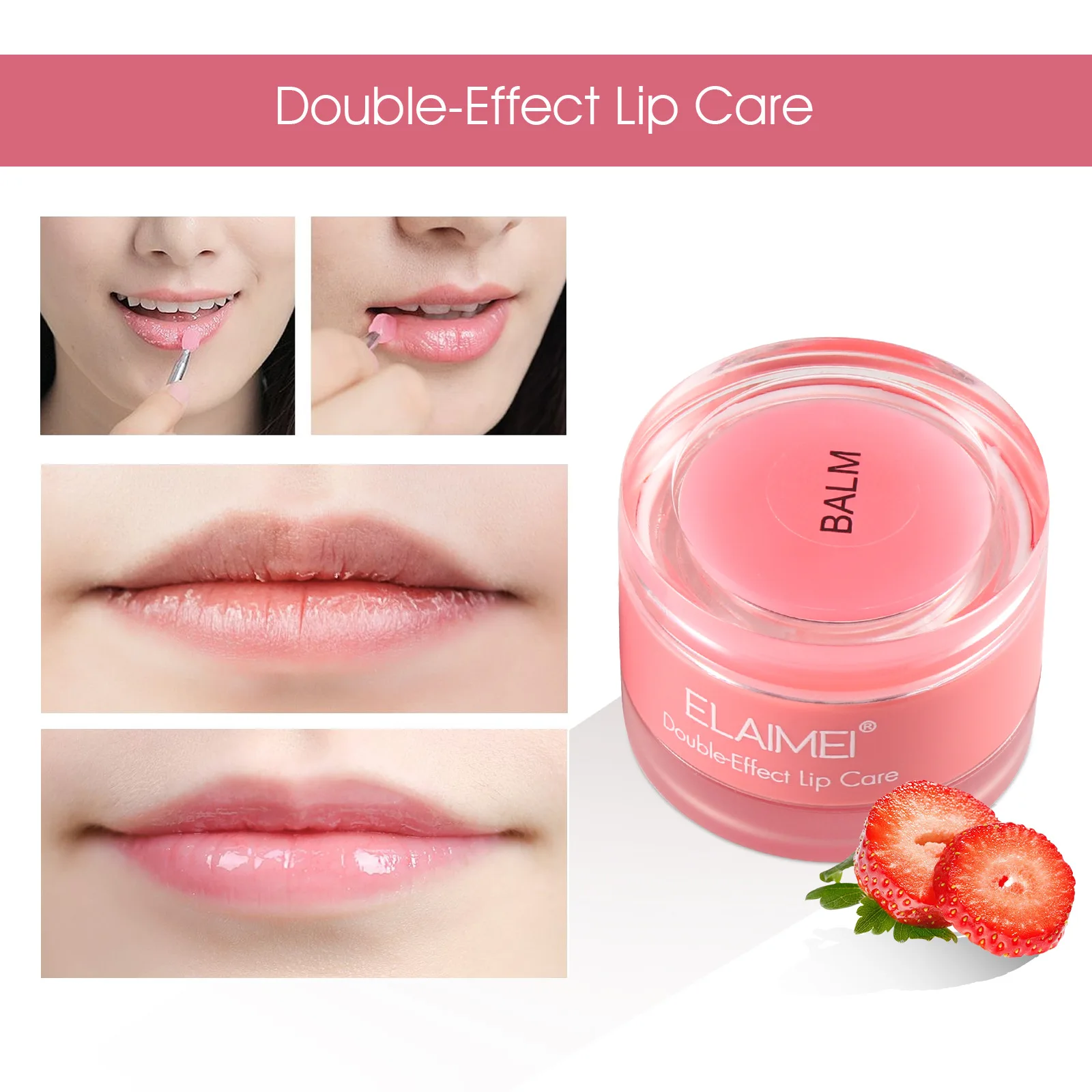 

Strawberry Moisturizing Lip Gel Hydrating Moisturizing Lip Balm Repairing Lip Mask Cream Makeup Lip Base Primer Lips Care