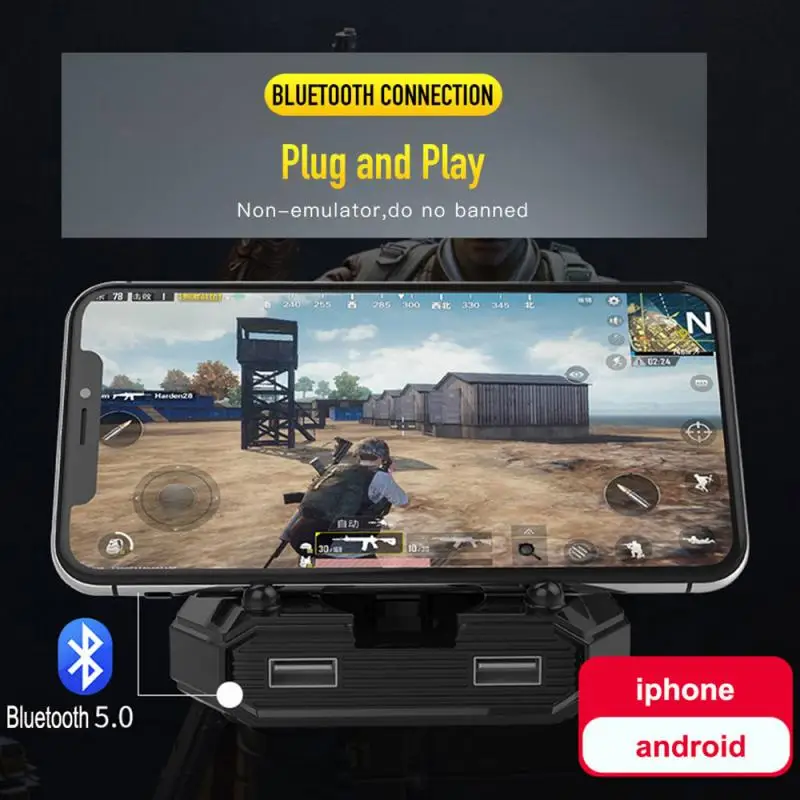Plug And бледный геймпад PUBG Мобильный Bluetooth 5 0 контроллер Gaming Keyboard Мышь конвертер для