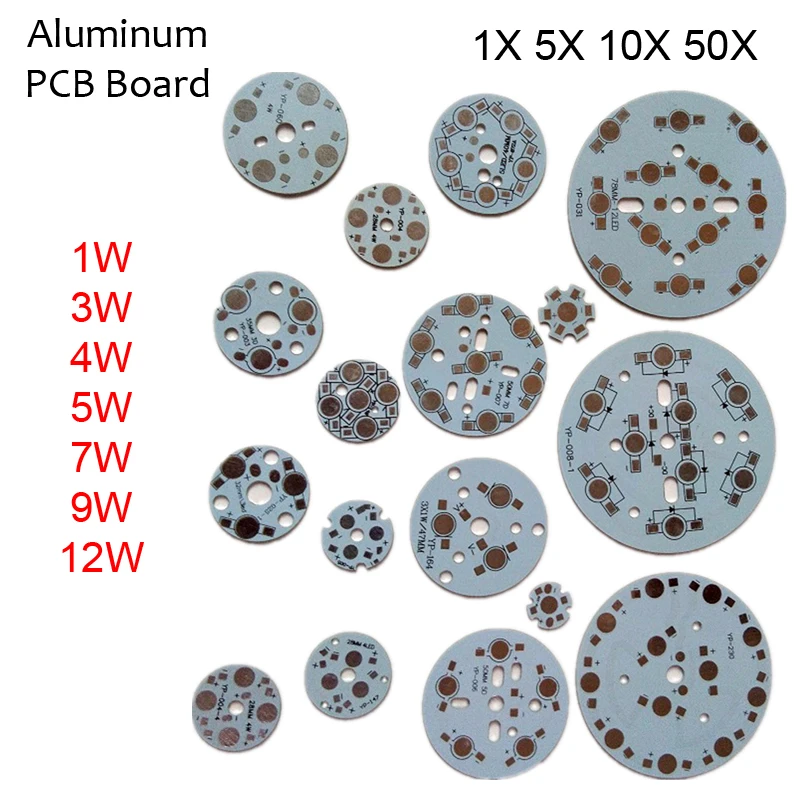 1/5/10/50 шт База Светодиодный пластина pcb самодельный радиатор Панель для