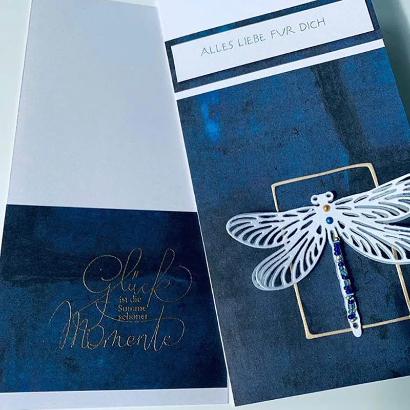 

metal cutting dies dragonfly insect die cut mold Scrapbooking paper cards making paper craft knife mould stencils new 2019
