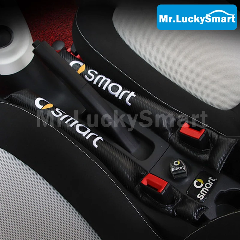 

Car Seat Pad Gap Fillers Holster Imitation Carbon Fiber Gap Strip For Mercedes New Smart 453 Fortwo Forfour Interior Accessories