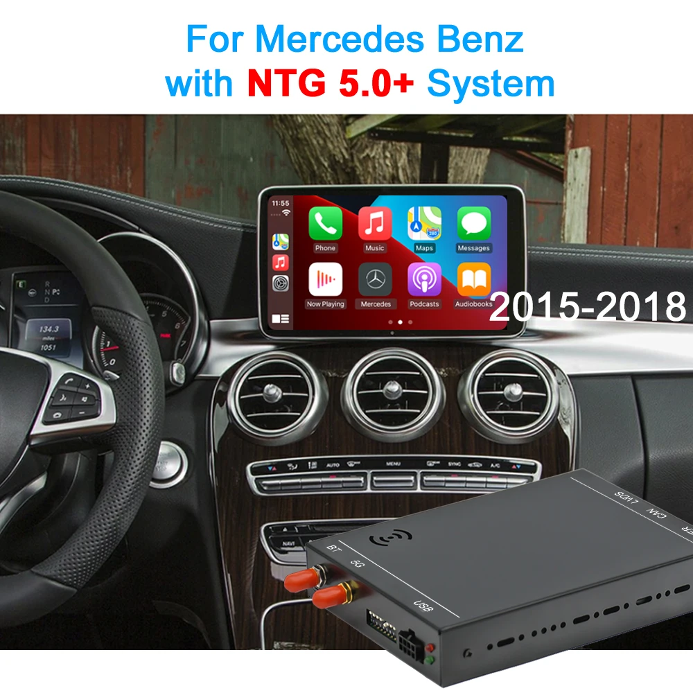 EZonetronics OEM CarPlay беспроводной интерфейс Android Авто зеркальная Ссылка для Benz B C V GLA