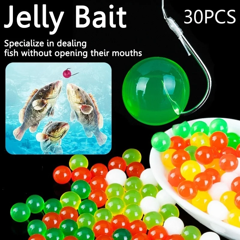 30 шт. много вкуса новинка рыболовная приманка желе Профессиональная обработка