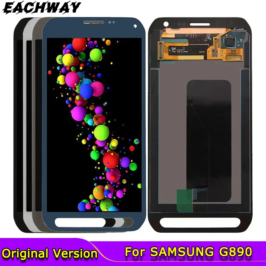 5 1 &quotдля SAMSUNG GALAXY S6 Active LCD G890 G890A SM дисплей с сенсорным экраном и дигитайзером в
