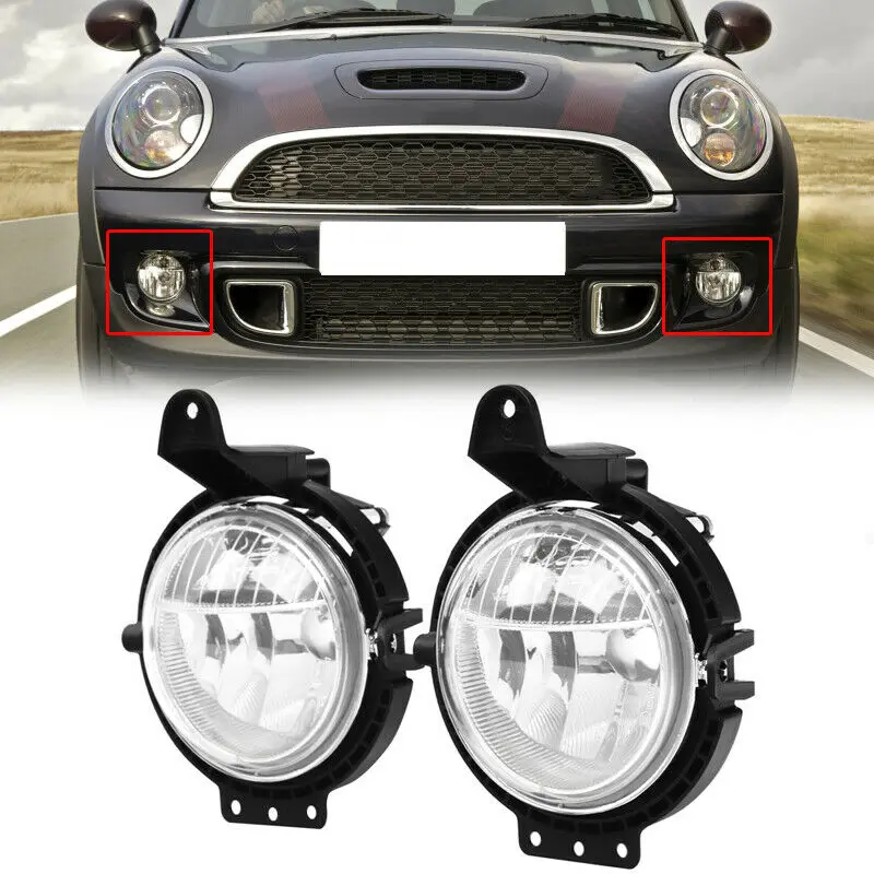 Передние левые и правые Противотуманные фары pcmos 2 шт./компл. для Mini R55 R56 R57 R58 Cooper 2007