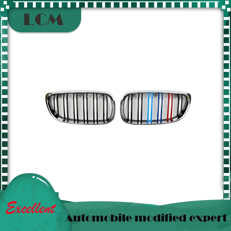 Передняя решетка BMW 3 серии E92 Coupe 06 07 08 09 с двойными ремнями глянцевая