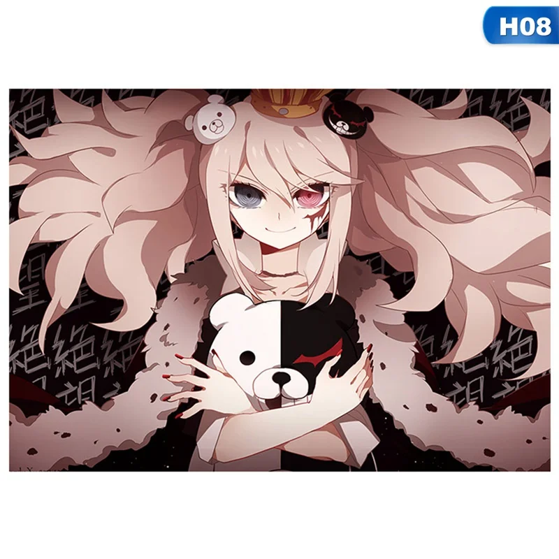 

Anime Danganronpa: Trigger Happy Silk Poster Scroll Japanese Anime Style Wall Posters Picture Sticker For Home Room Art Decor