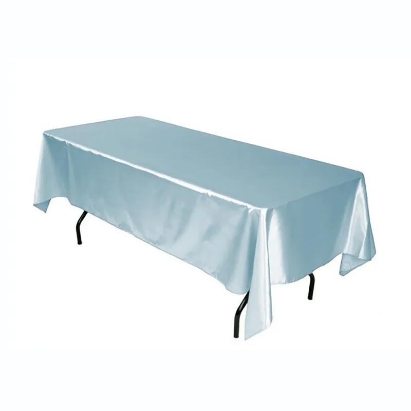 Скатерть атласная прямоугольная белая/черная/розовая 1 шт./лот для отеля банкета