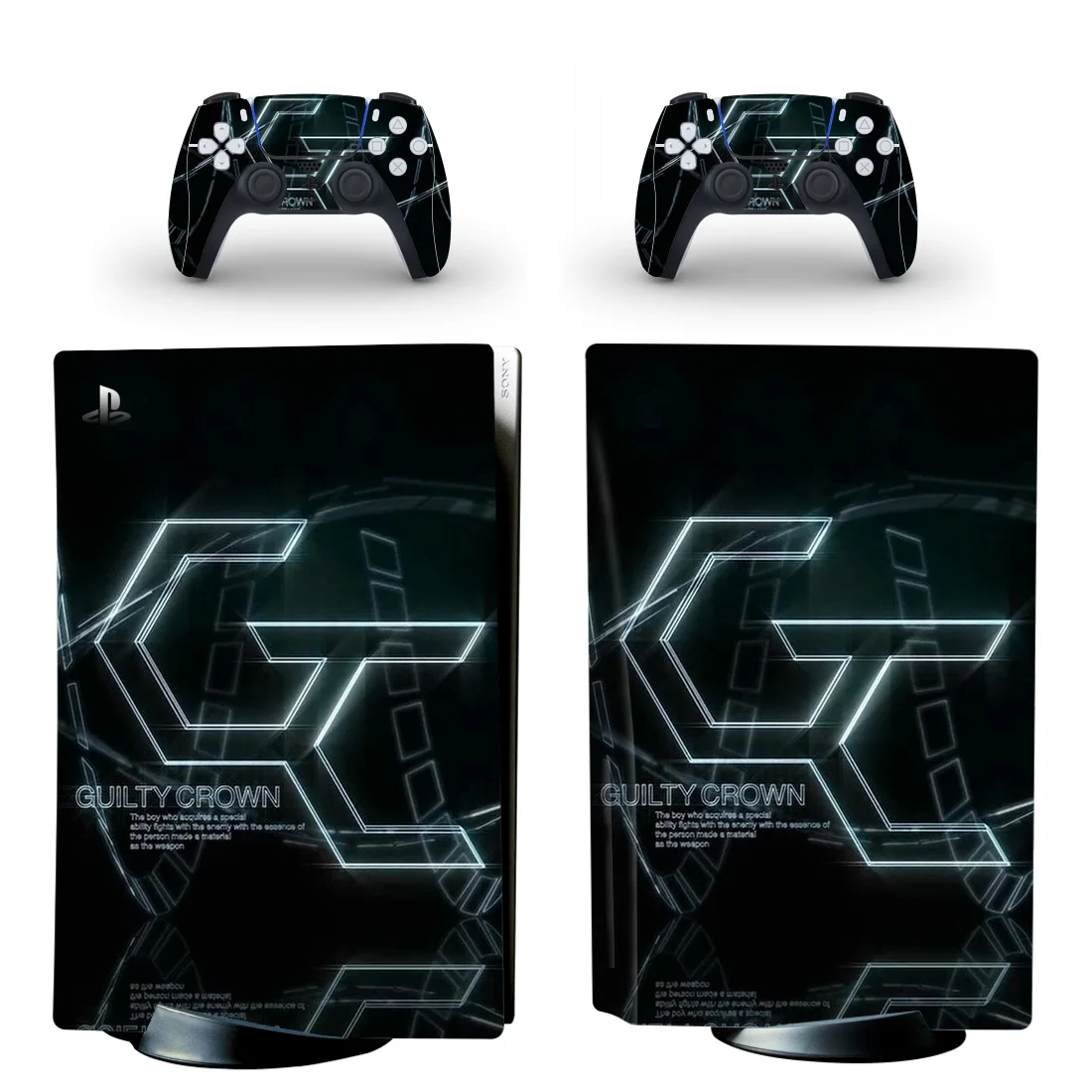 

Science Style PS5 Disc Edition Skin Sticker for Playstation 5 Console & 2 Controllers Decal Vinyl Protective Skins Style 1