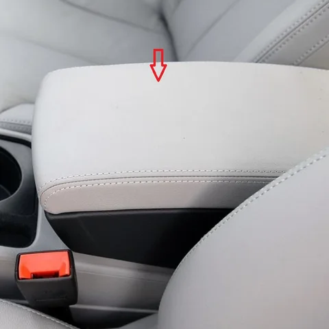 Для Volkswagen Passat B6 2005-2009) / Passat B7 (2010-2016) Кожаный центральный чехол на подлокотник из микрофибры Автомобильные аксессуары для интерьера