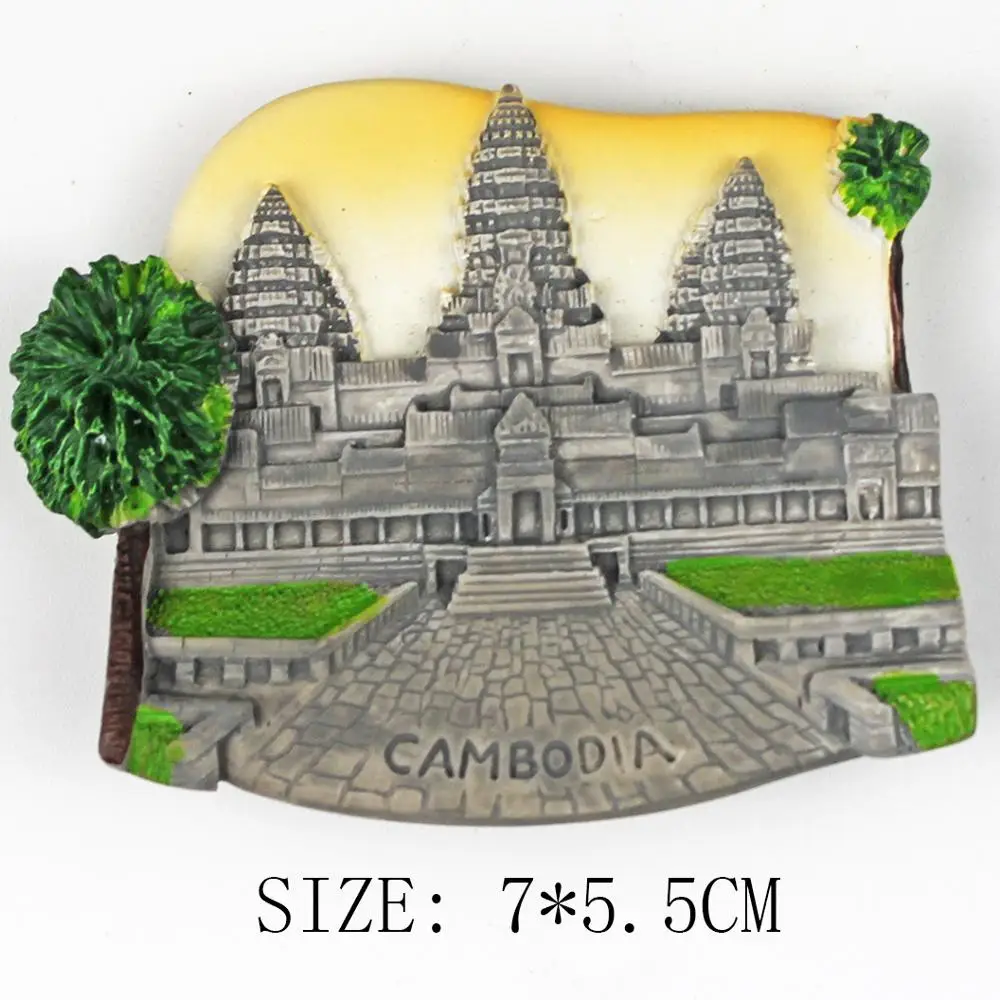 Хит продаж креативные туристические подарки модные 3D наклейки на холодильник из